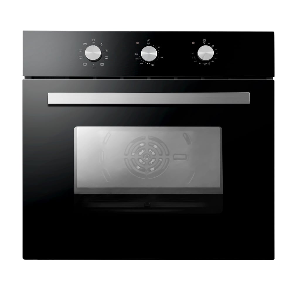 60BE317 High Quality Tempered Glass Single Gas Electric Oven