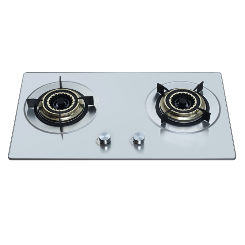 GS2S22 Factory Built in 2 Burner Gas Stove 75CM Stainless Steel Gas Hobs Household used