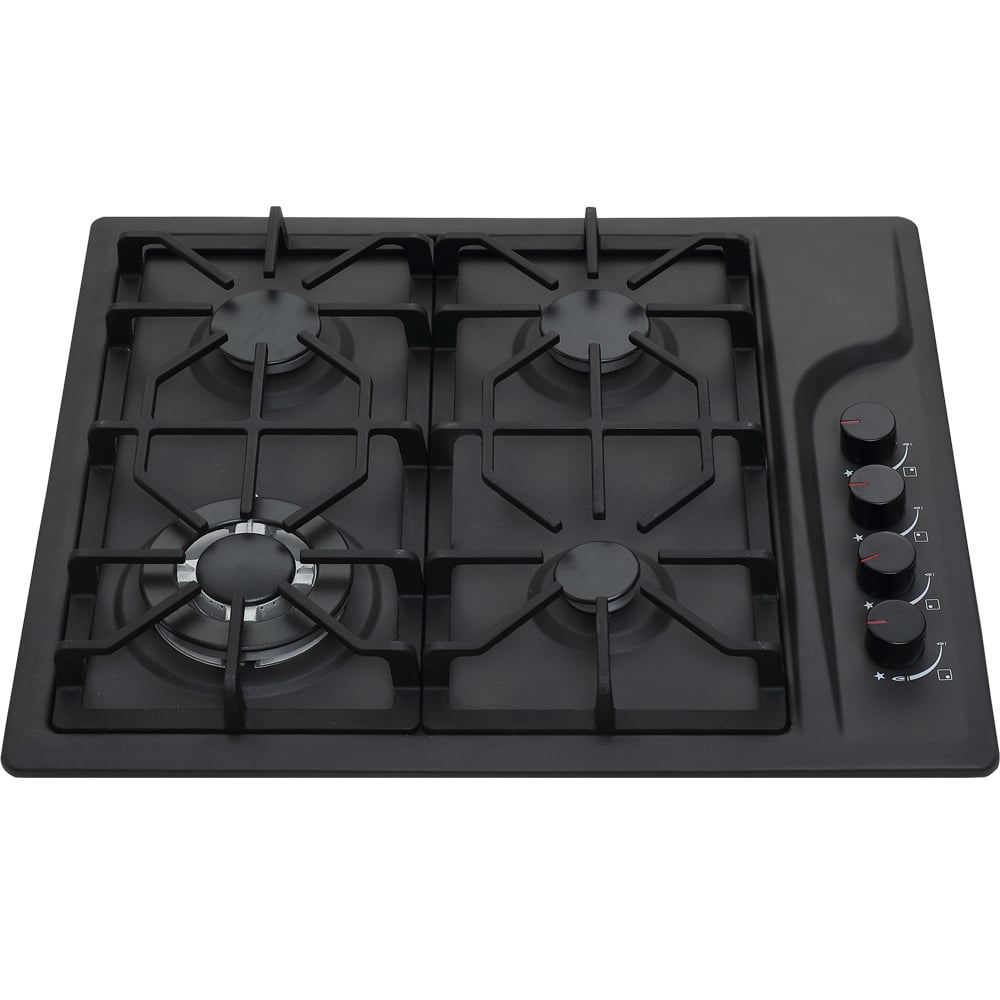 Plaque de cuisson à gaz encastrable GS4G24 de 60 cm, cuisinière à gaz émaillée, 110 V / 220 V