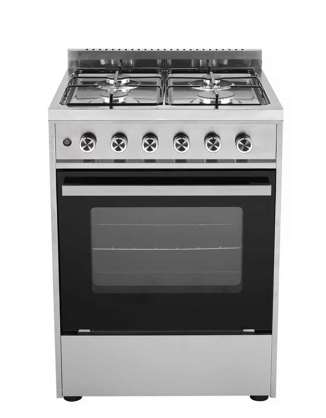 FS-43 Fogão de Cozinha Autônomo de 60 cm com Forno, em Aço Inoxidável