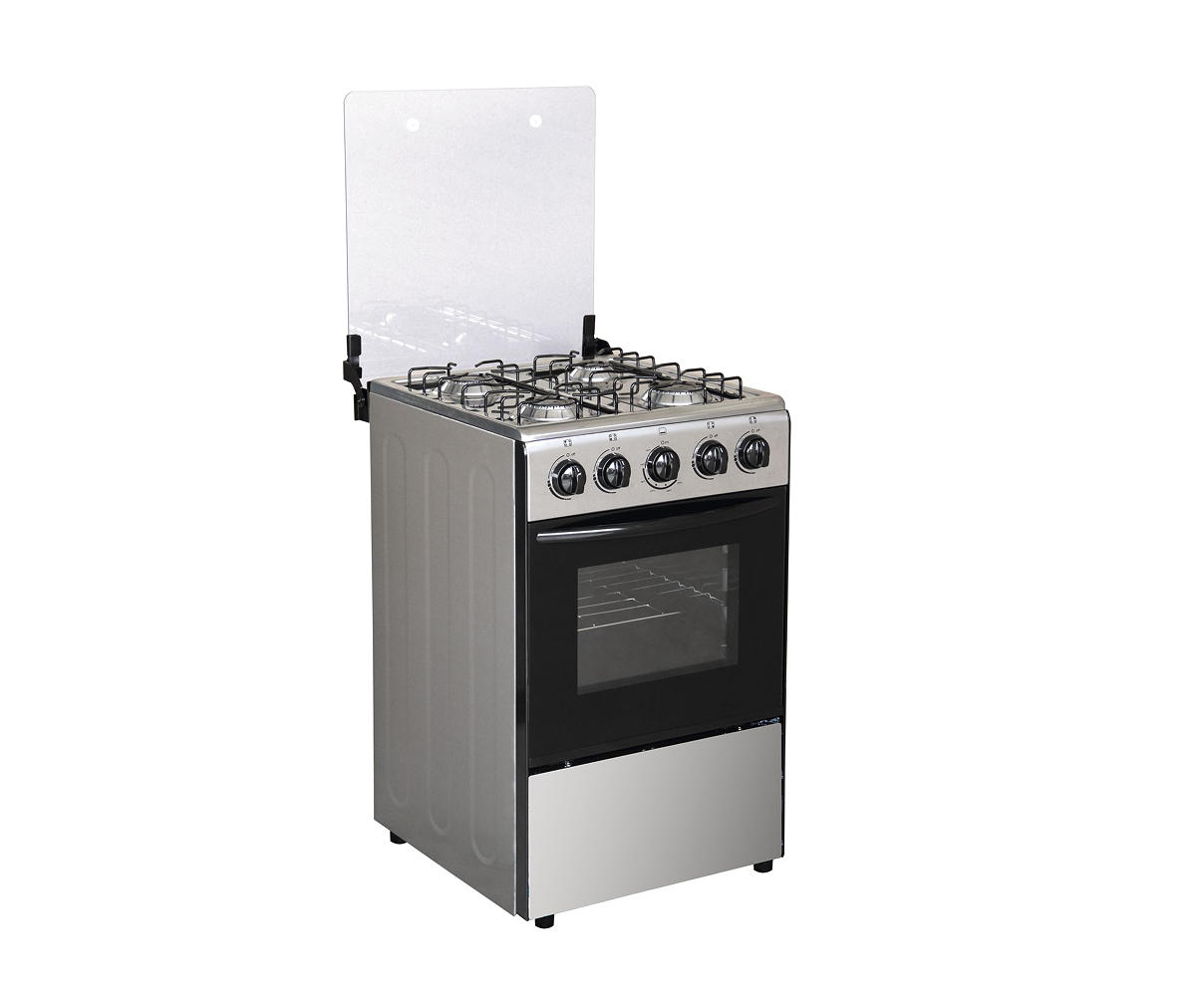 FS60-15 24'' Inch Free Standing Gas Burner with Oven Stainless Steel Kitchen Range