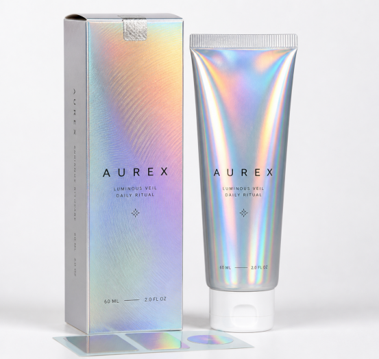 How does hot stamping foil create a premium metallic finish on packaging?