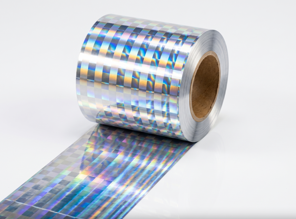 What is the role of laser technology in anti-counterfeiting foil development?