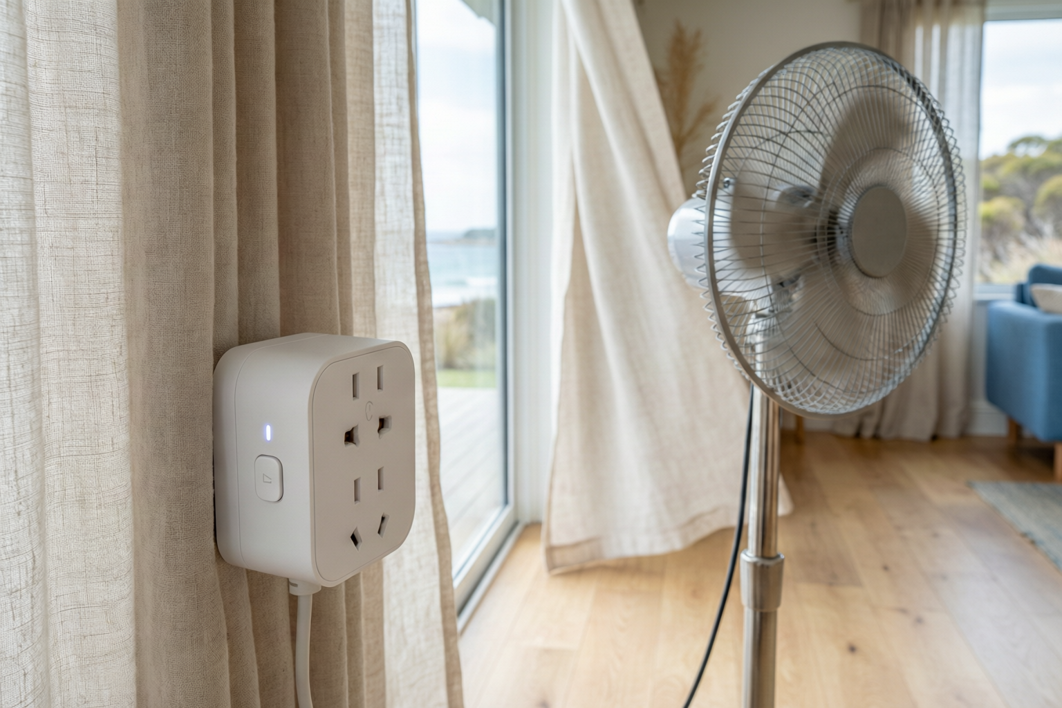 •see scene image: DL1610M-AUS-plug-au-coastal-home-fan.png