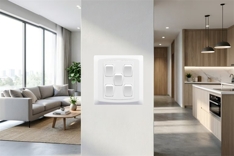 c365  10a 5 gang 1 way switch-1