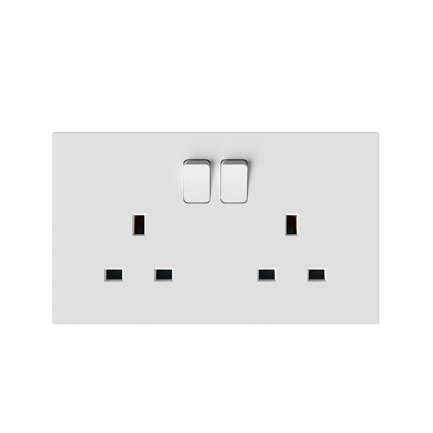 41410 — 2-Gang 13A Switched Socket with USB-A