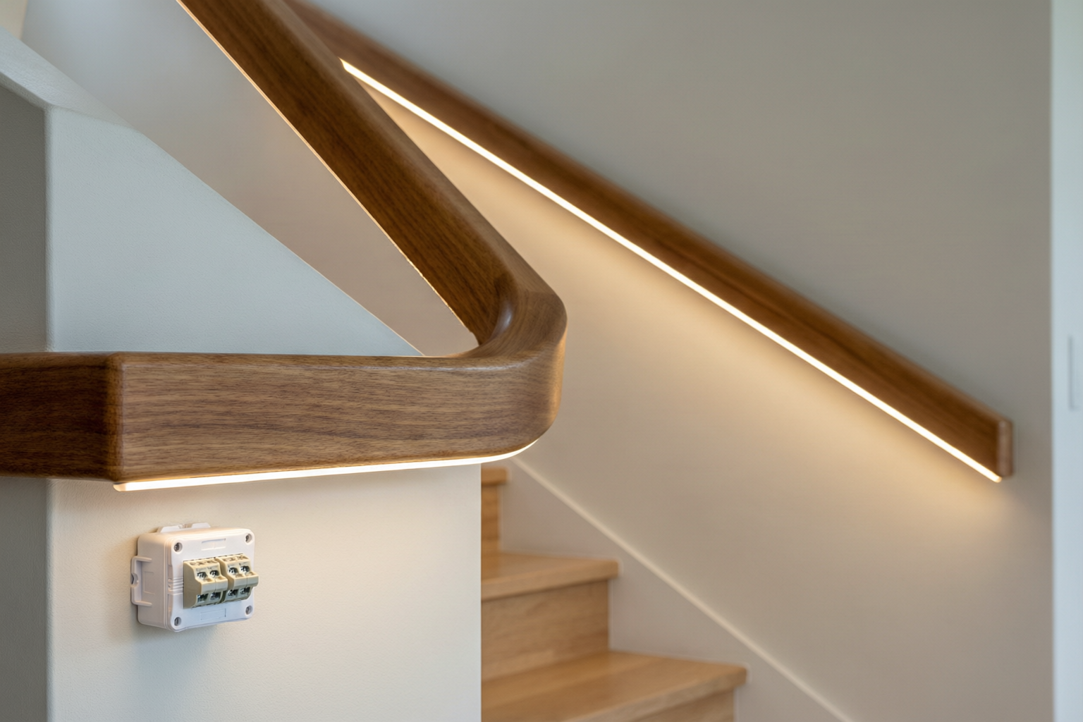 •see scene image: ZAN-CS240LC-led-strip-staircase-handrail.png