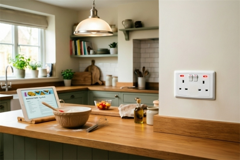 c408 13a 2 gang switched socket neon-0