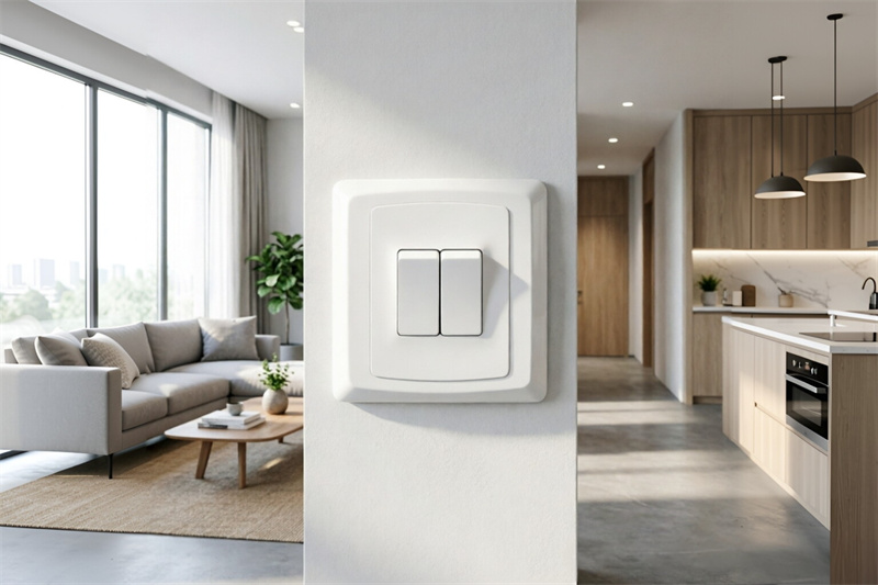 c303  10ax 2 gang 1 way switch-0