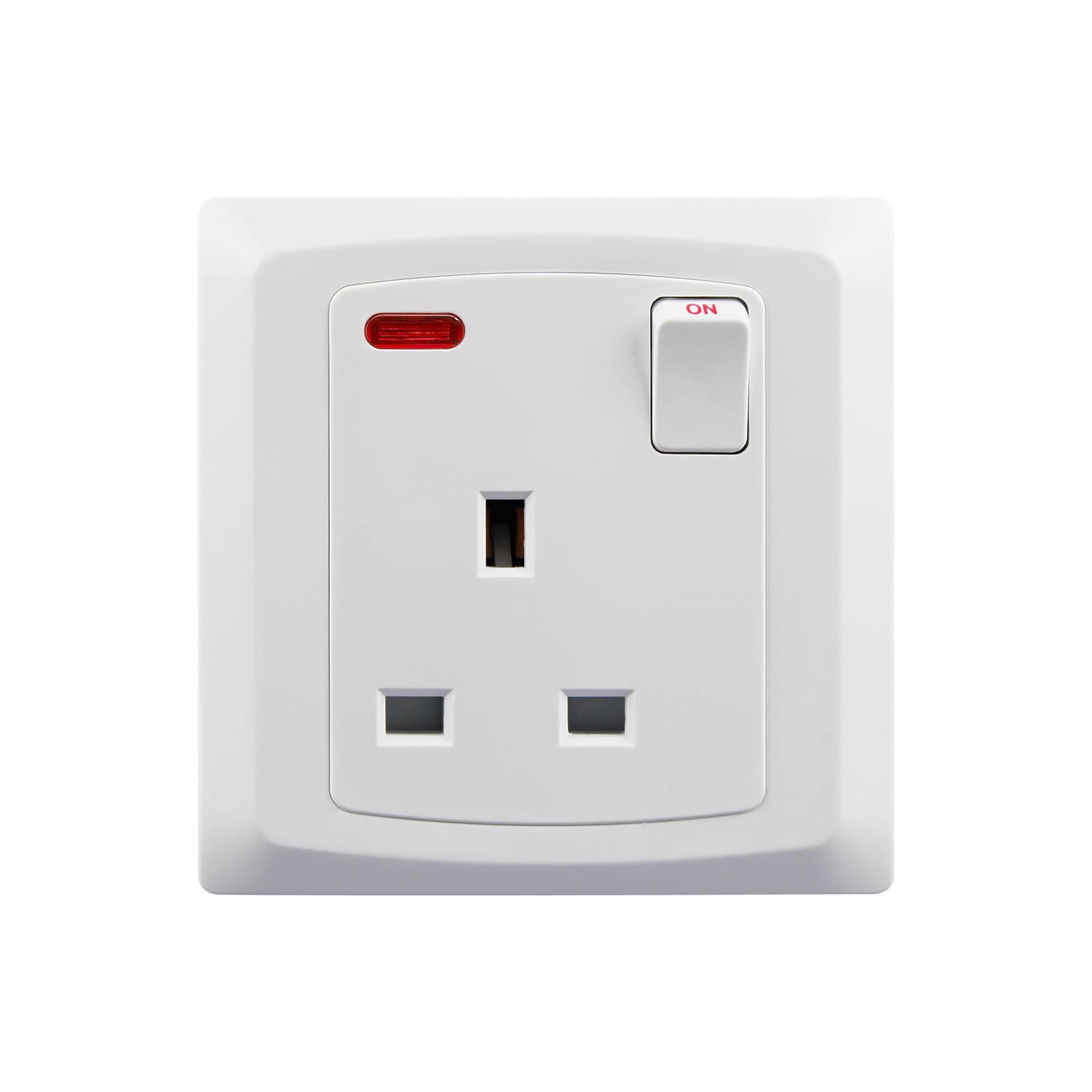 C411 — 13A 1-Gang Switched Socket, DP + Neon
