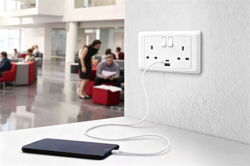 c688  13a 2 gang switched socket  2usb type a  type c-0