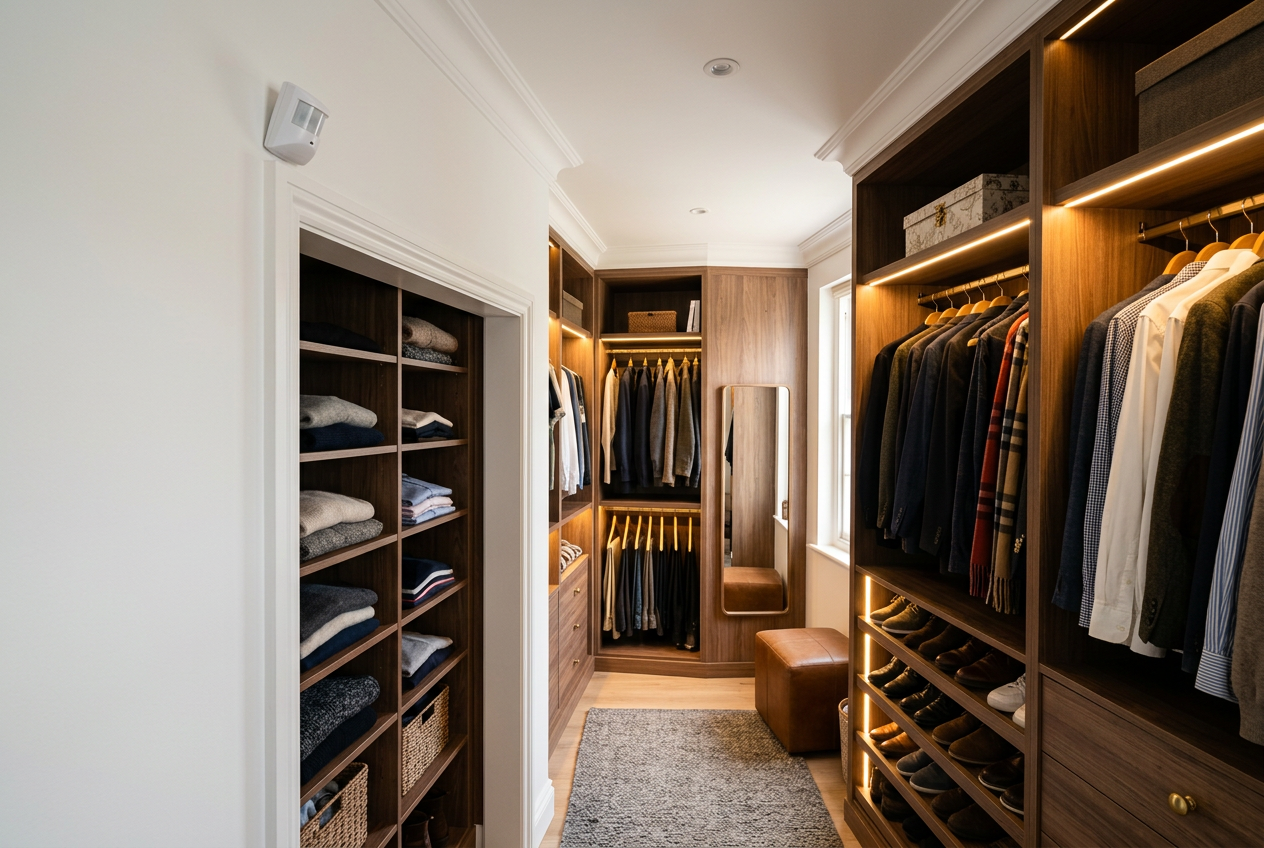 •see scene image: SR-M001-sensor-motion-walk-in-wardrobe.png