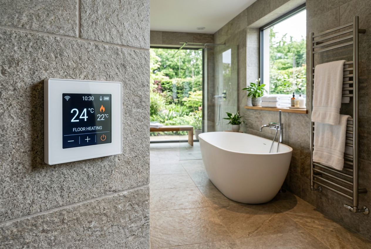 •see scene image: HS1214Z-hvac-bathroom-floor-heating.png