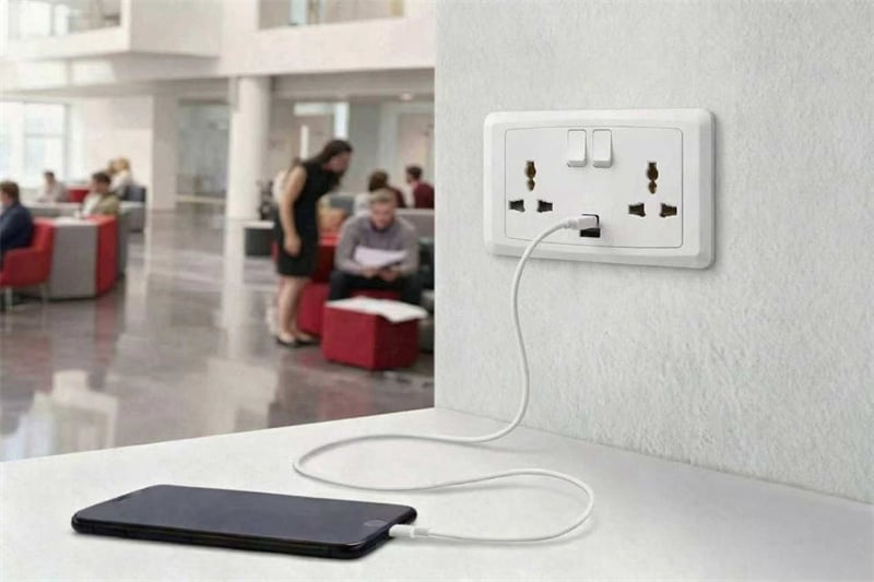 c689  13a 2 gang switched multi socket  2usb type a  type c-0
