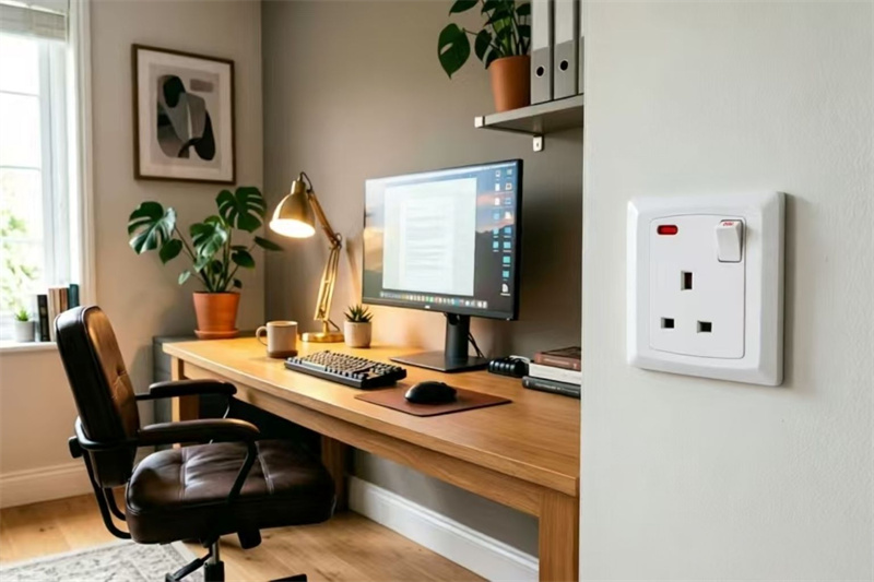 c407 13a 1 gang switched socket neon-2