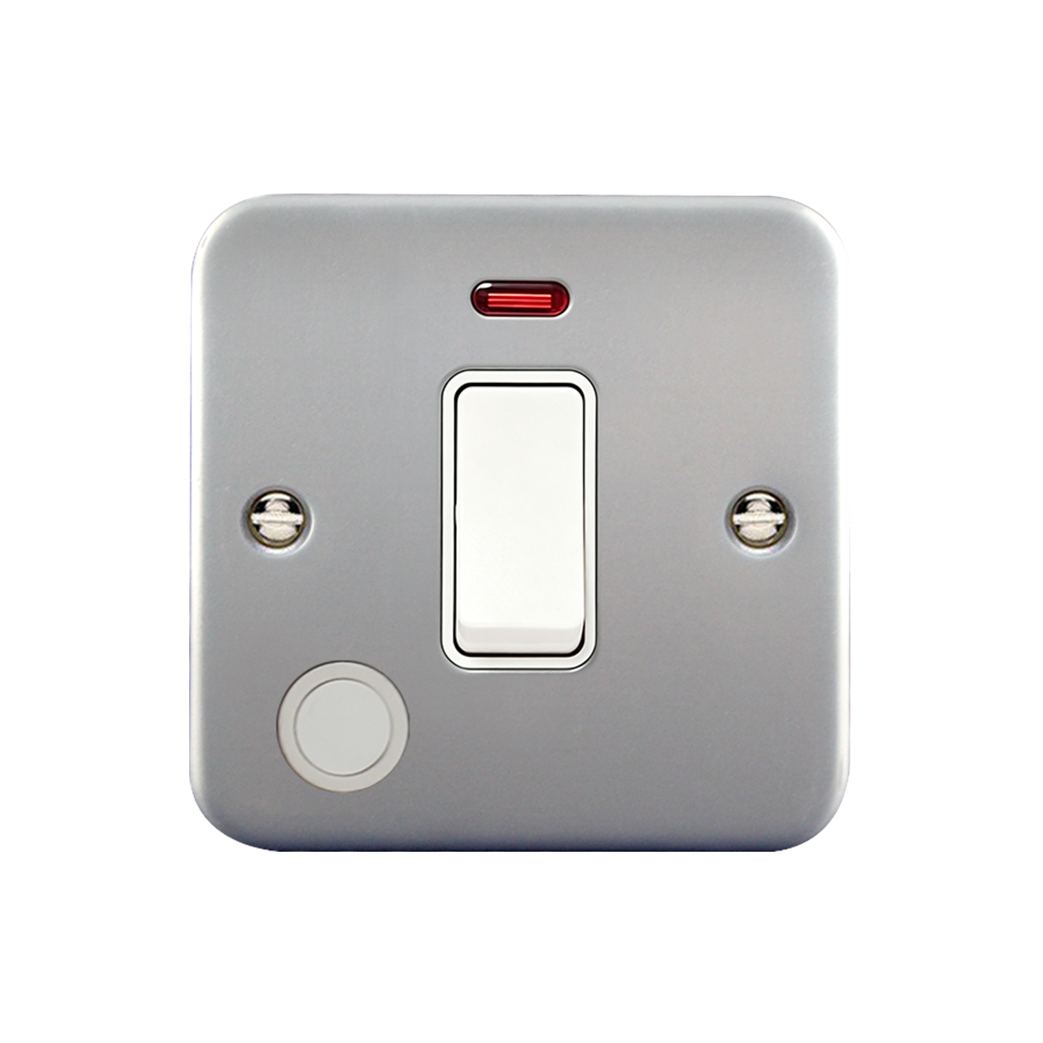 M374 — 20A 1 GANG 2 WAY SWITCH + NEON + F/OUTLET