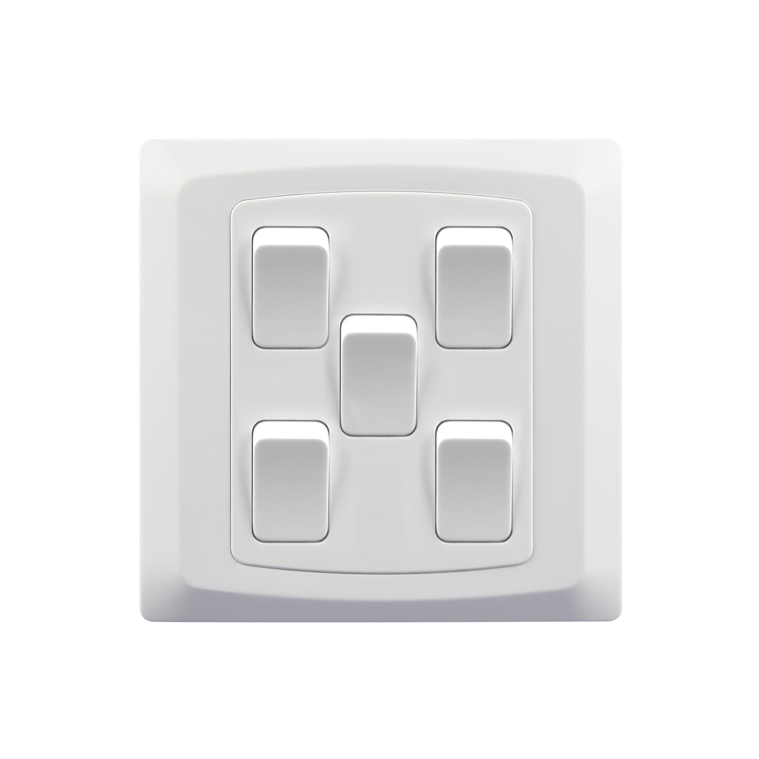 C366 — 10A 5-Gang 2-Way Switch
