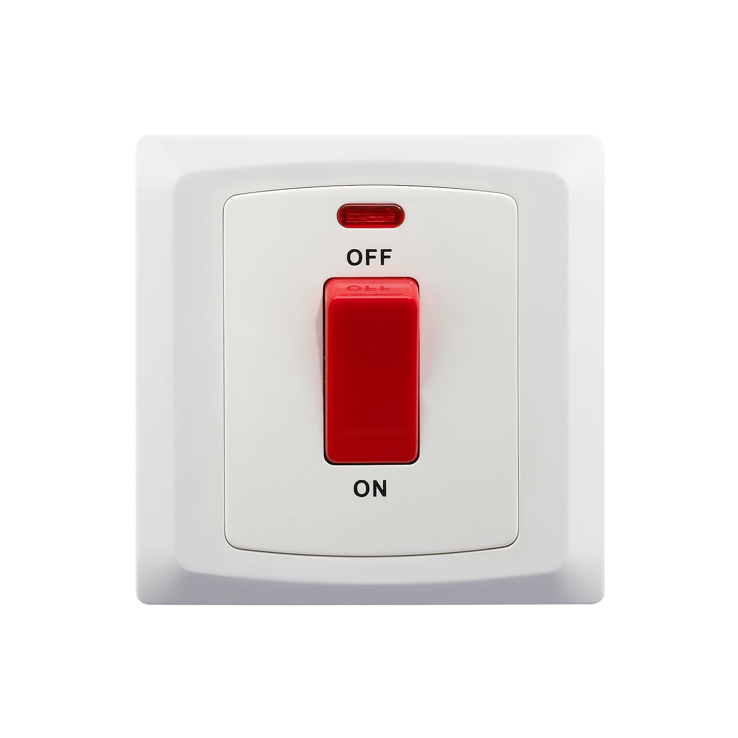 C327 — 45A 1-Gang Double-Pole Switch with Neon