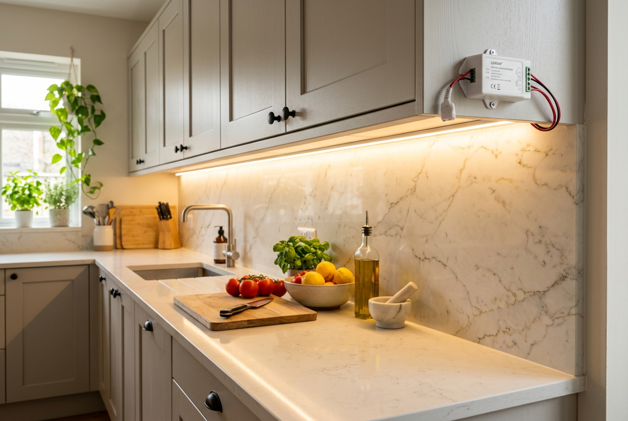 •see scene image: ZAN-CS240LC-led-strip-kitchen-undercabinet.png