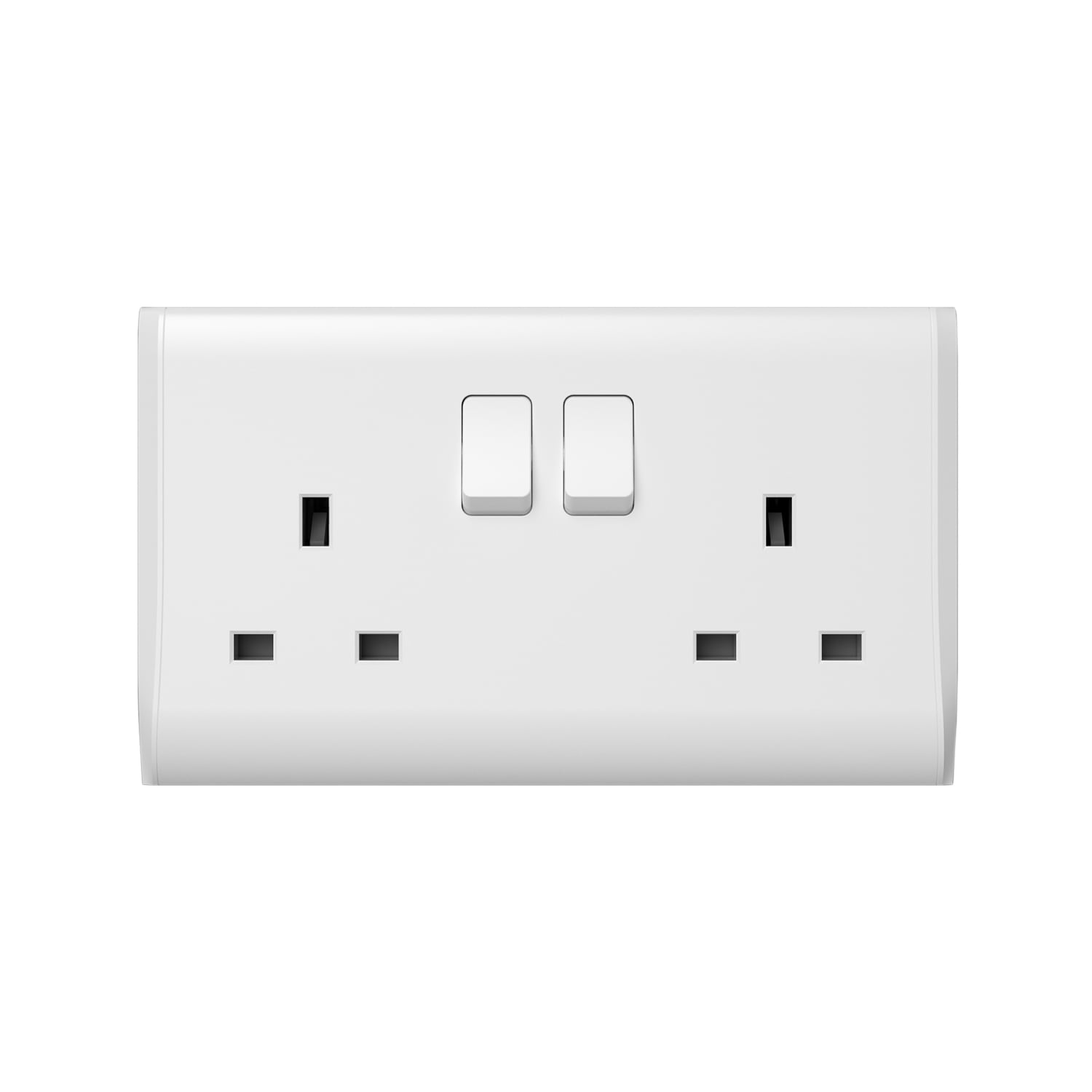 P410 — 13A 2-gang switched socket