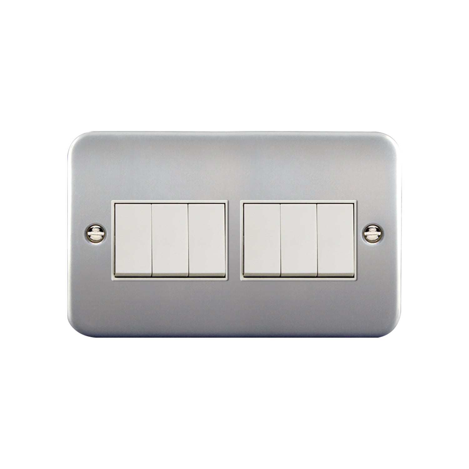 M309 — 10A 6 GANG 1 WAY PLATE SWITCH