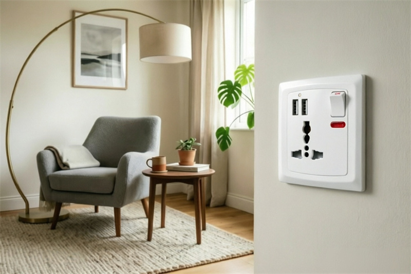 c407mb 13a 1 gang switched multi socket 2usb 21a-1