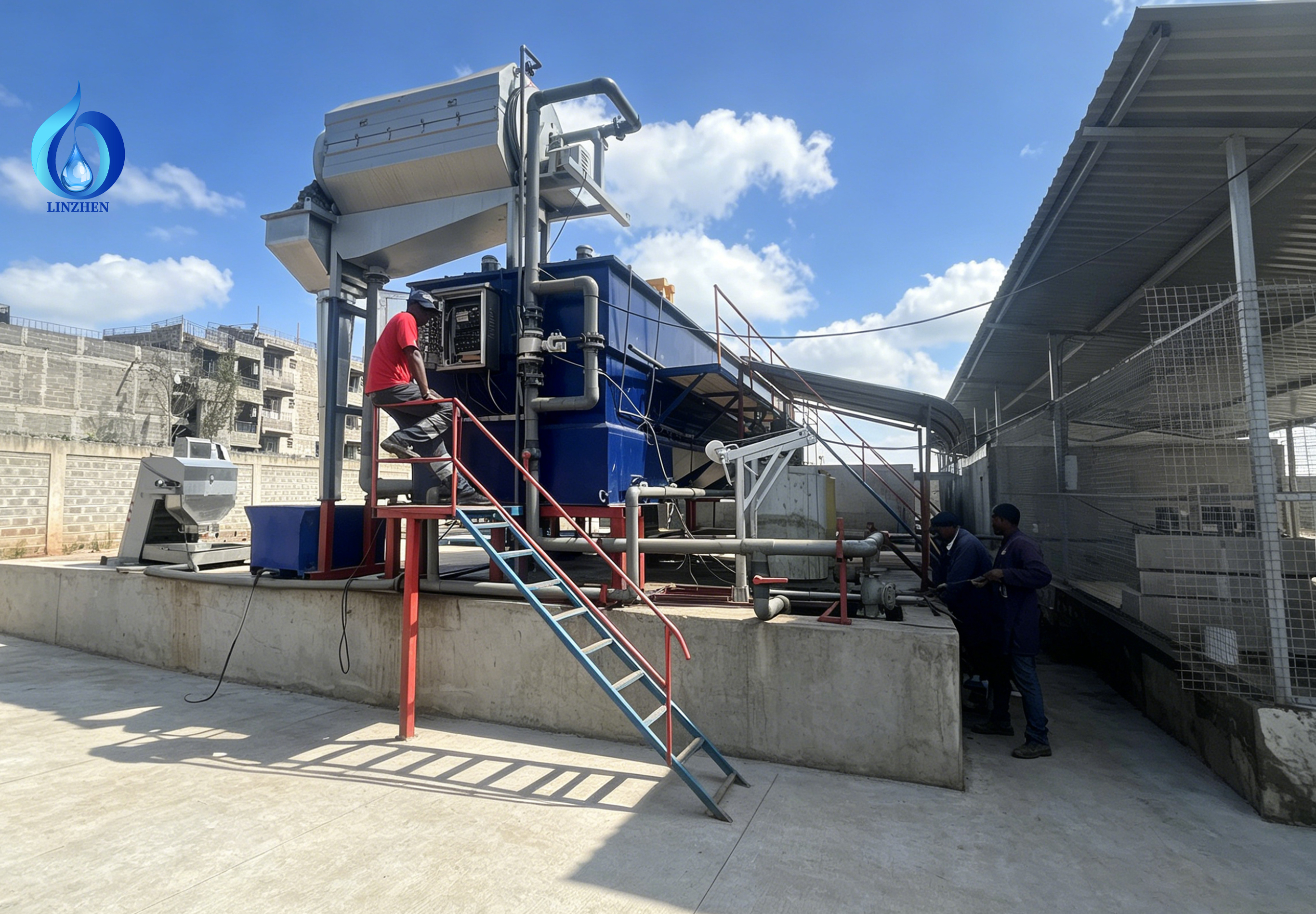 High-Efficiency DAF + MBBR Slaughterhouse Wastewater Treatment System Shipped to Kenya