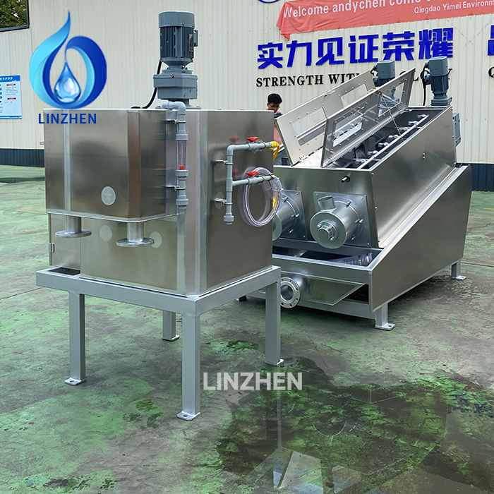 Integrated Screw Press Sludge Dewatering System