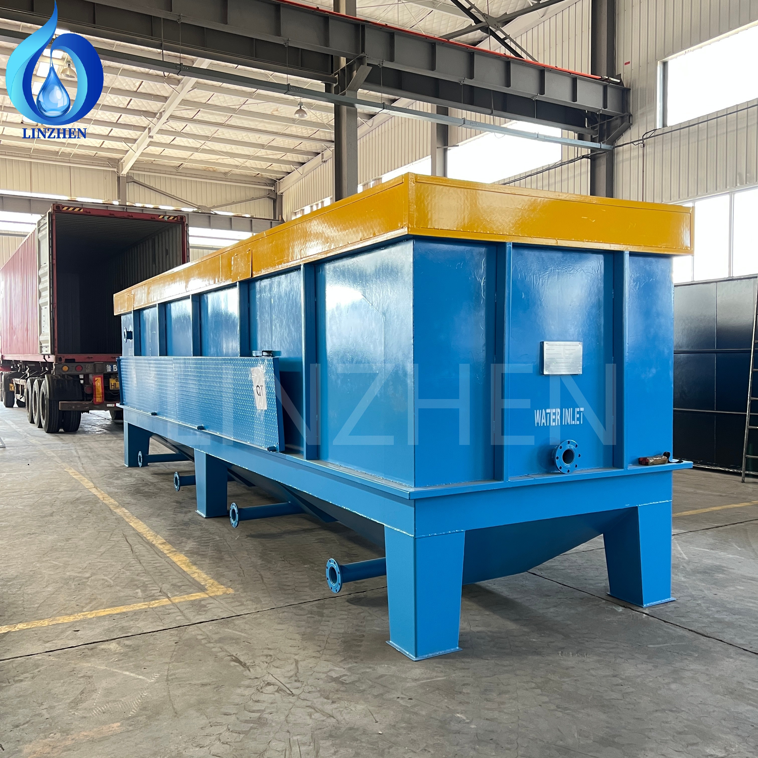 Why run daf wastewater treatment before sending effluent to an MBR unit?
