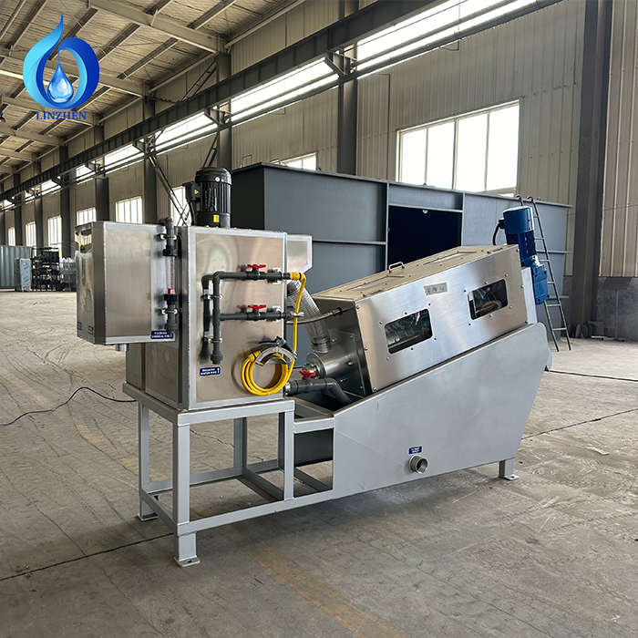 50000L/H PLC Screw Press Sludge Dewatering