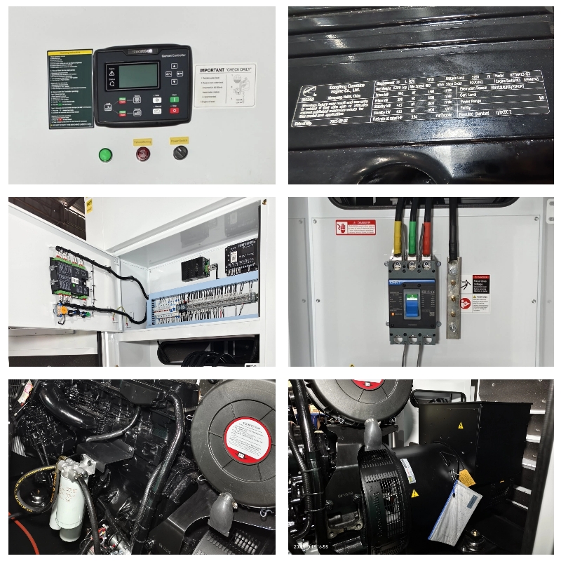 360KW standby power generator CDC450KVA canopy structure base tank