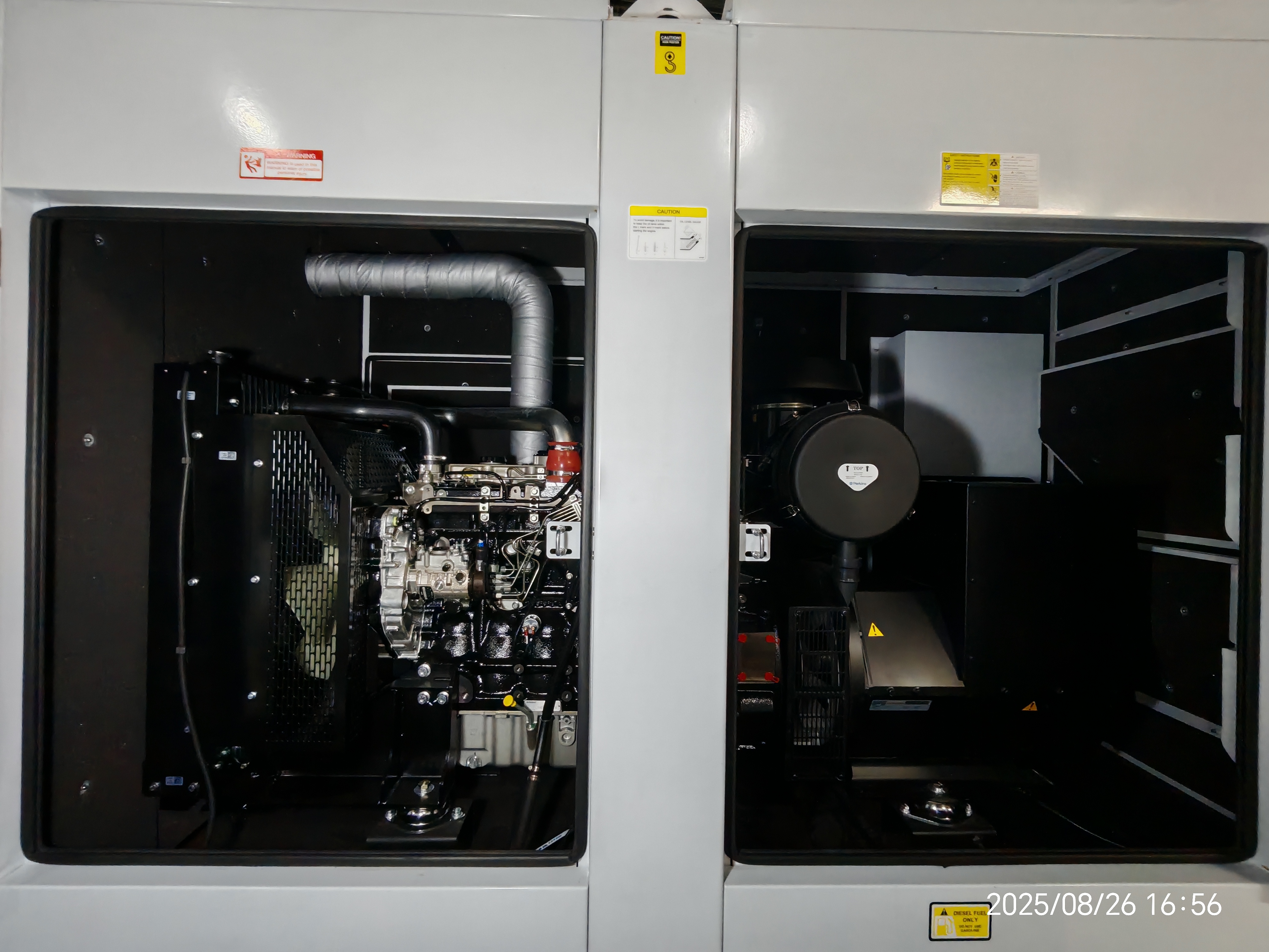 180KVA prime power generator silent canopy