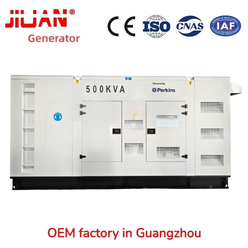 super silent type 500KVA Perkins diesel generator