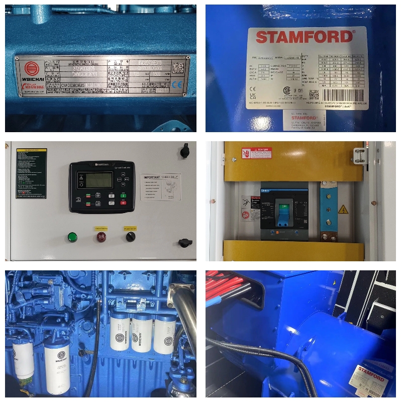 825KVA Weichai diesel generator 5-language manual free service tools