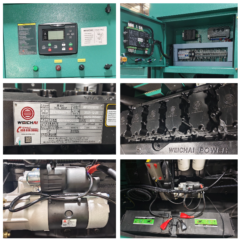350KVA Weichai diesel generator CDW350KVA intelligent digital control system
