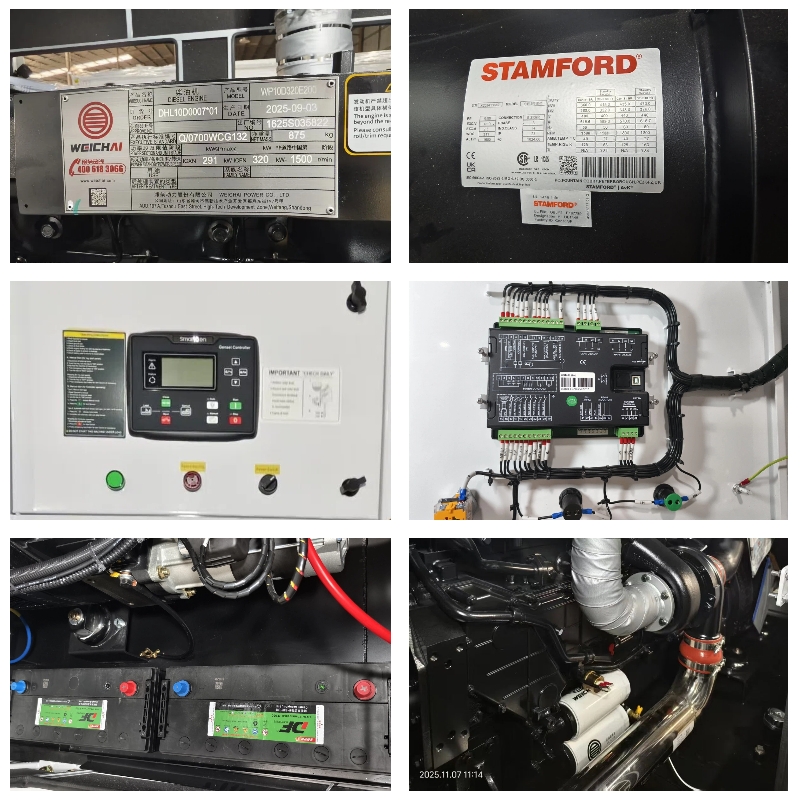 250KVA Weichai diesel generator OEM options
