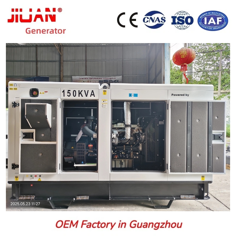 150KVA Perkins diesel generator super silent enclosure