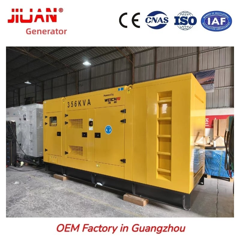 285KW prime power generator set fuel efficiency