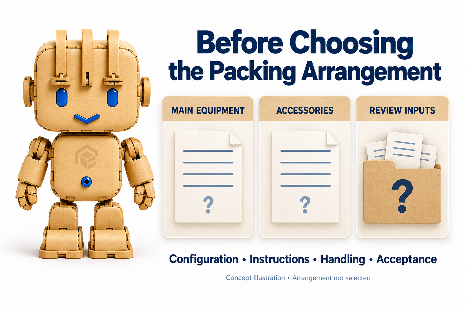 What Information Is Needed Before Packing Accessories Separately from the Main Equipment?