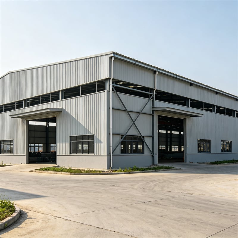 Construction Of Industrial Steel Structure Warehouse Workshops Q355B
