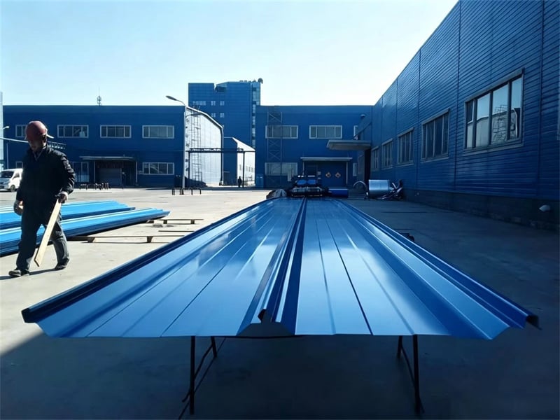Logistics park roof colour steel sheet replacement project
