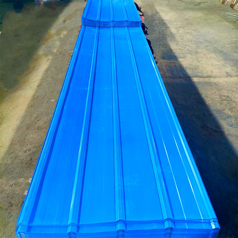 Light Weight Single Skin Metal Roofing Sheet, Color Coated Steel Panel for Industrial Warehouse Roof