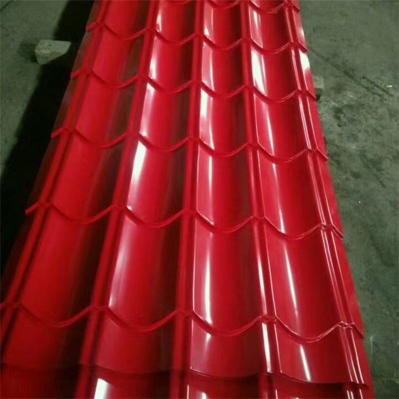 Classical Antique Color Steel Glazed Roof Tile 0.3mm For Cultural Architecture