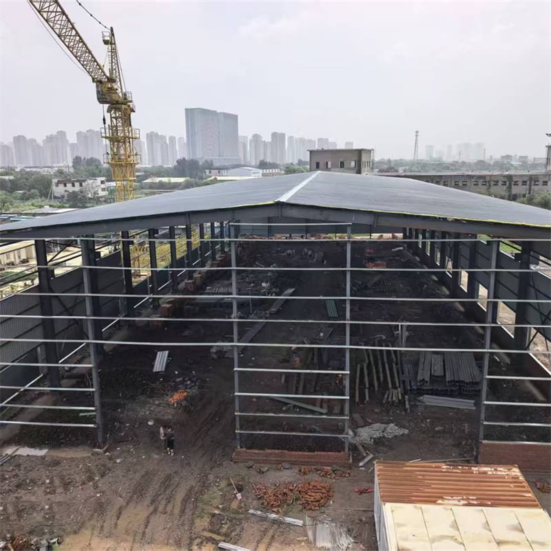 Mechanical Processing Factory Buildings Q355B With Optimized Load-Bearing