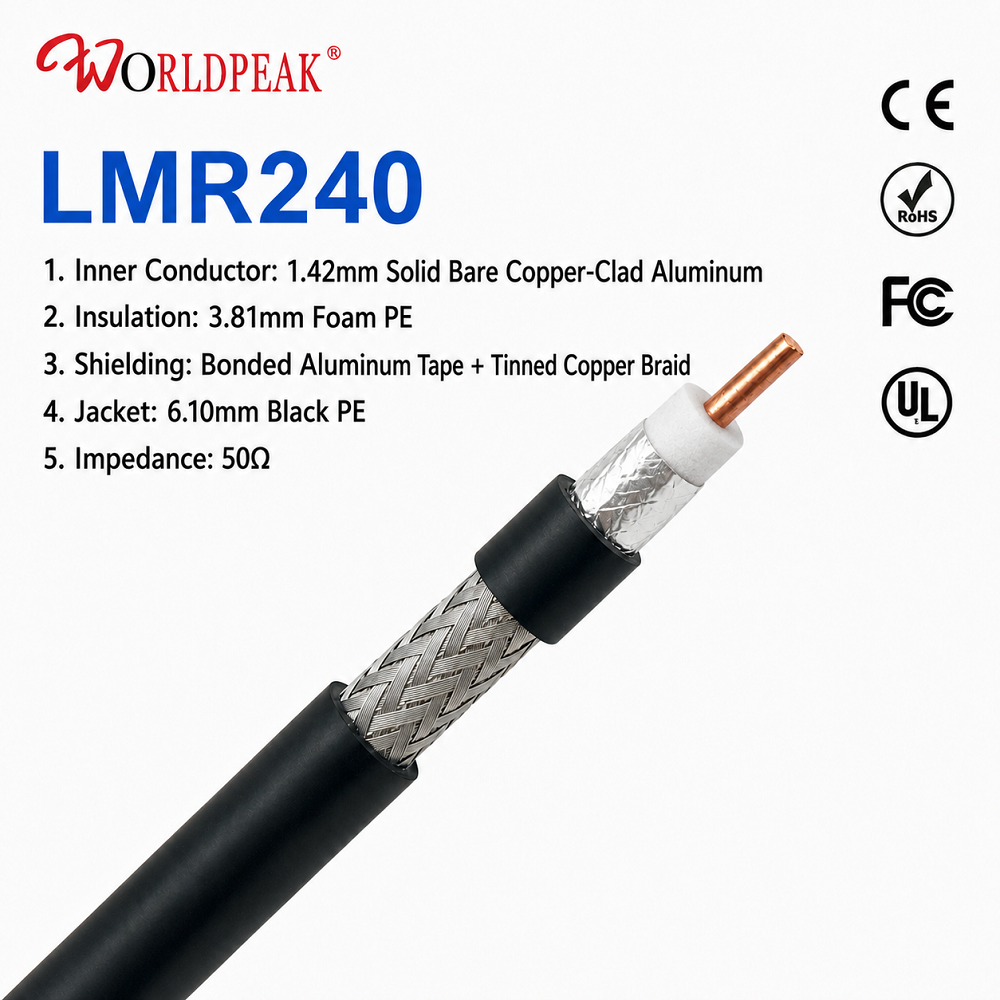 LMR-240 Coaxial Cable: The Industry Standard for Mid-Range RF Feeds