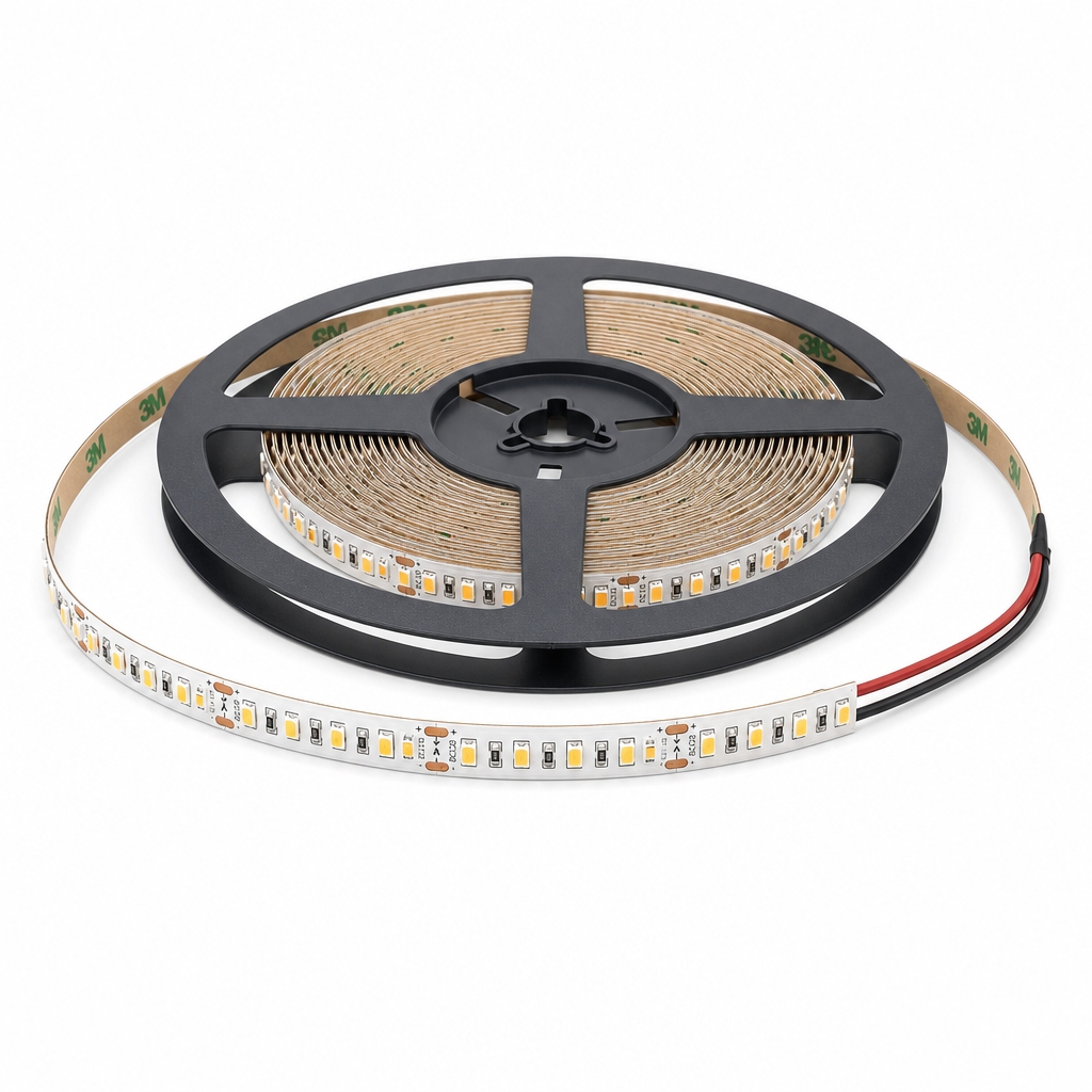 2835 SMD LED Strip Light, DC 12V 168 LEDs/M, Warm to Cool White Options with Self-Adhesive Backing, for TV Backlight & Ambient Lighting