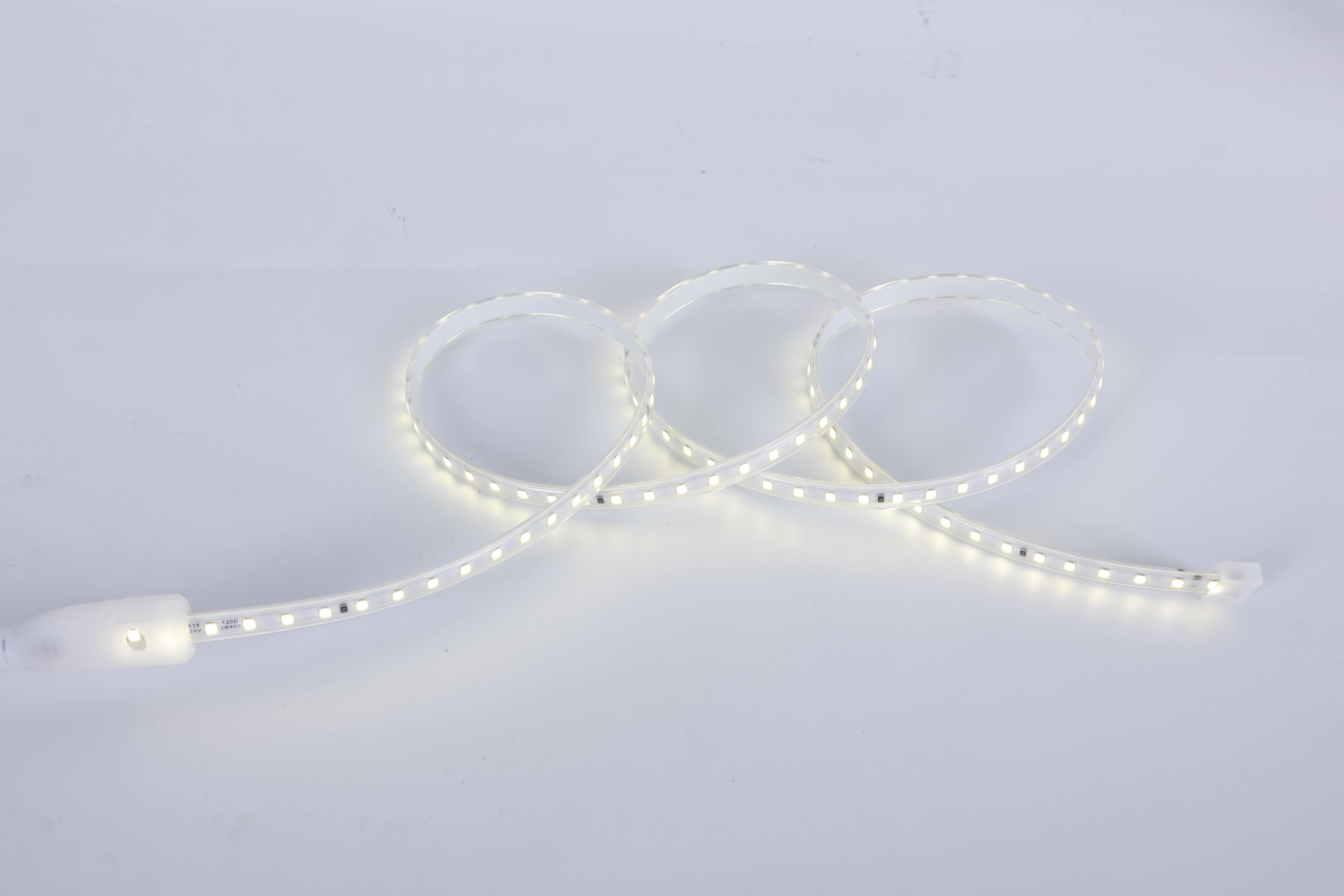 220V High Voltage LED Strip Light, AC 220V-240V Single Color IP65, for Outdoor Building Outline & Facade Lighting