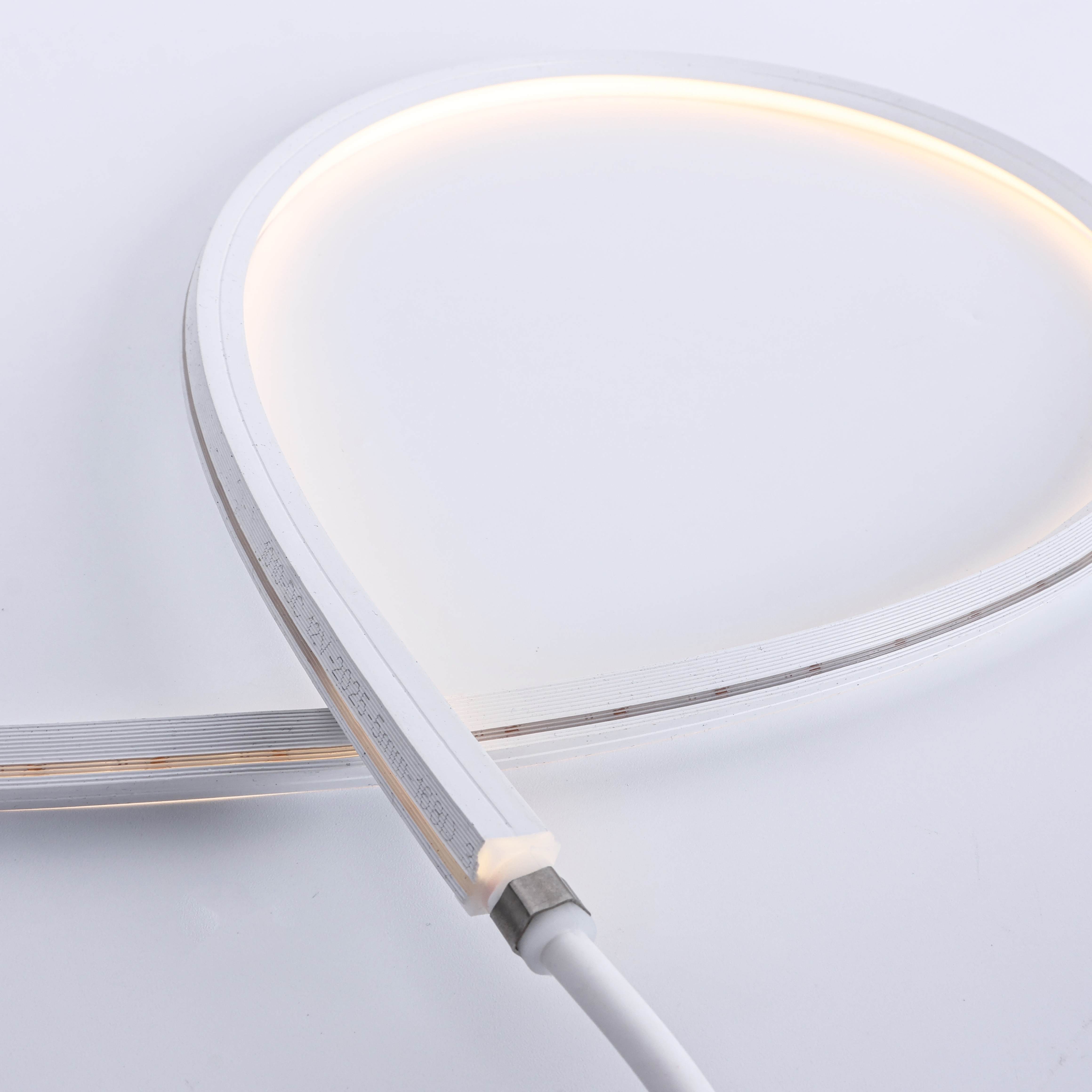 Silicone LED Neon Strip Light, DC 12V 288 LEDs/M Dual White, IP68 Flexible Design for Cove & Architectural Accent Lighting