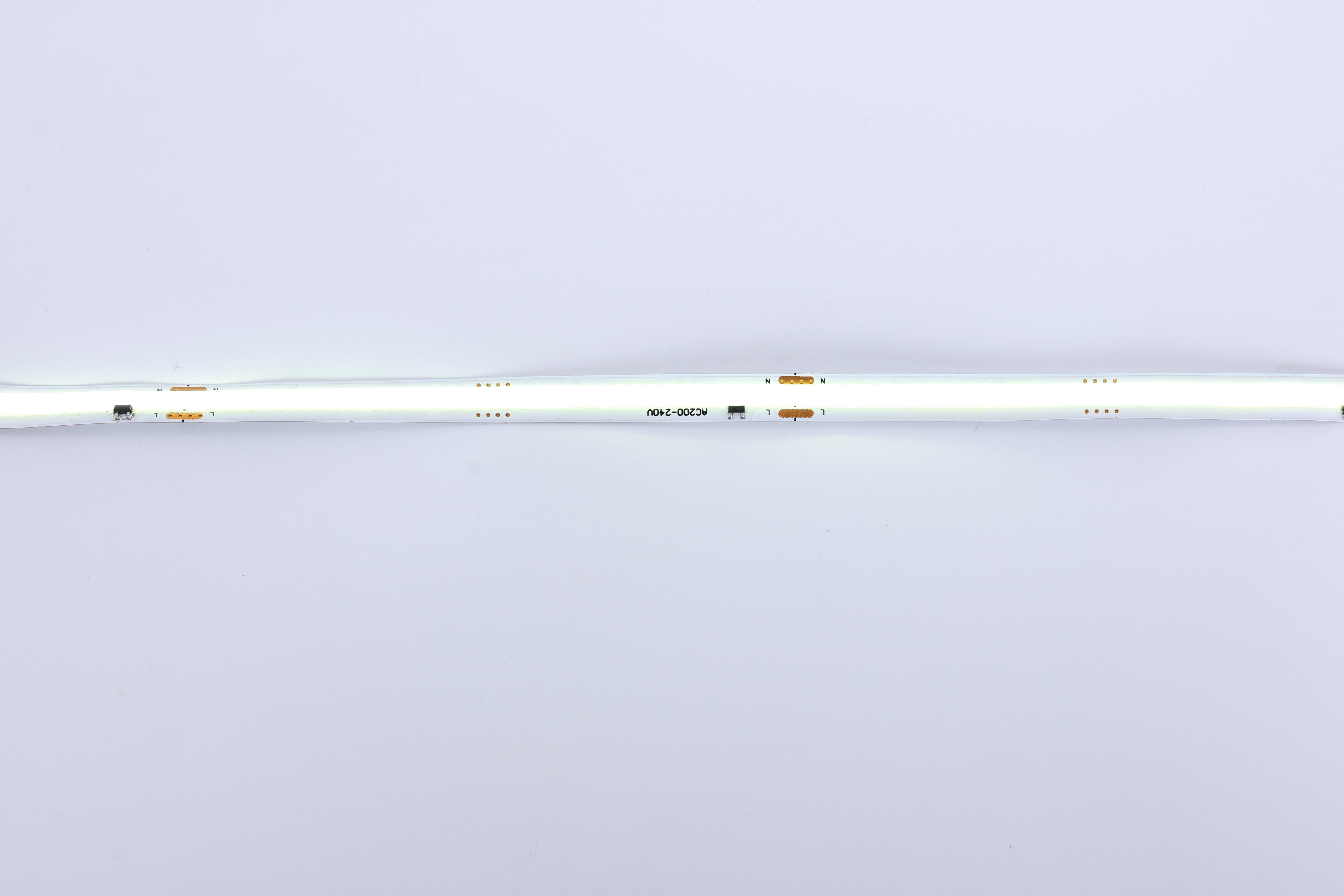 Striscia LED COB, alimentazione CA 220 V, 360 LED/m con cavo di alimentazione con spina, opzioni di temperatura colore da 2700 K a 6500 K, per illuminazione architettonica e a soffitto a cassettoni