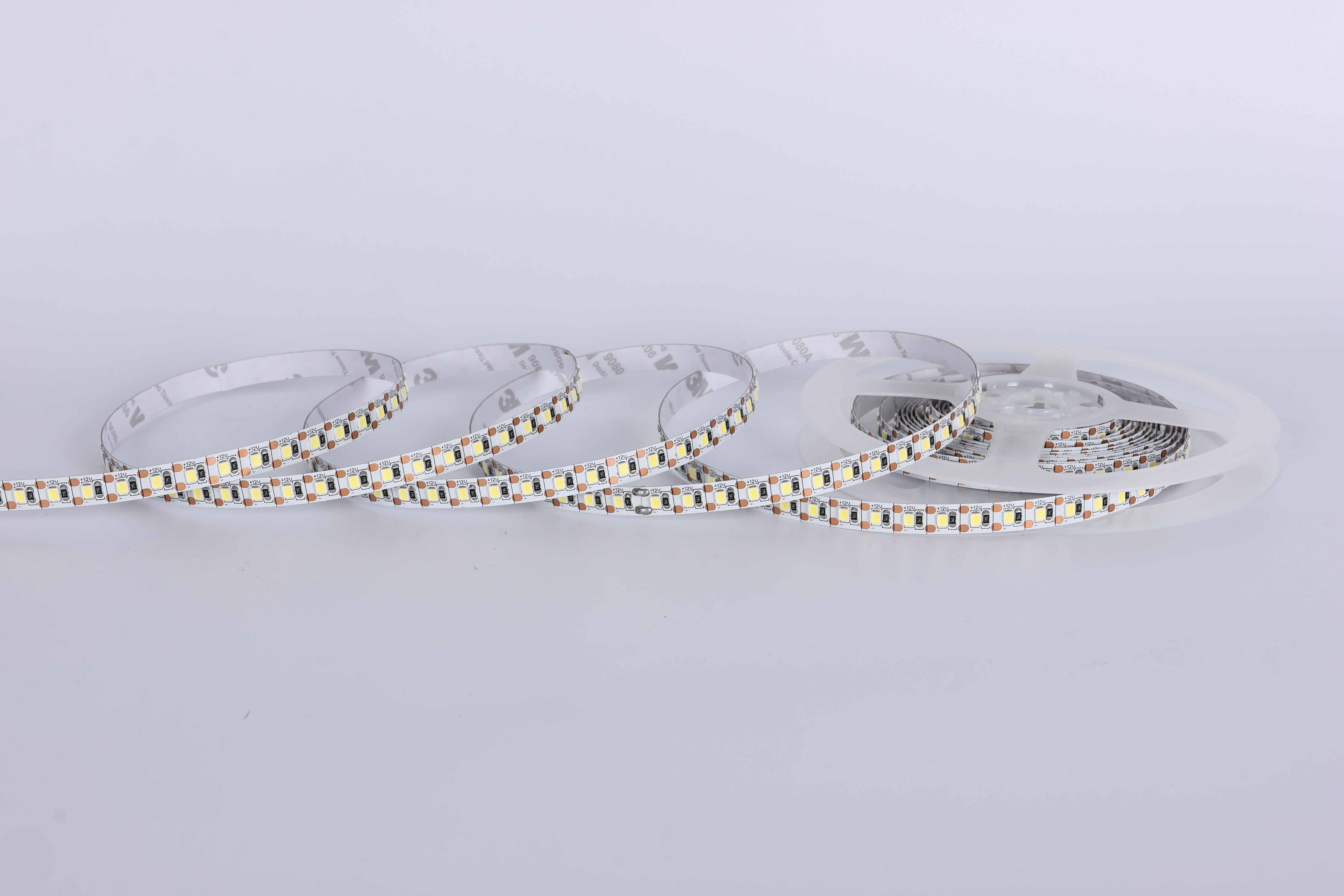 Cuttable at Every LED 2835 SMD LED Strip Light, DC 12V 120 LEDs/M, Warm to Cool White Options for DIY & Indoor Accent Lighting